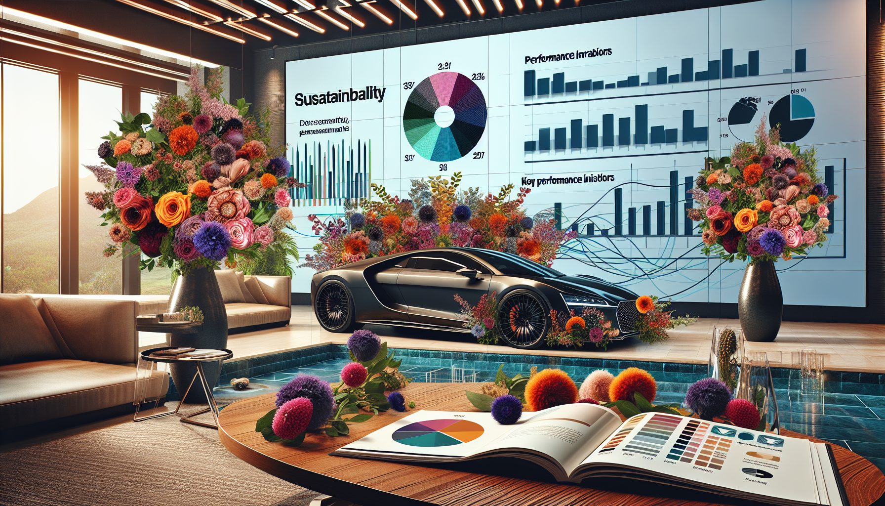 Когда KPI встречает цветы и люкс-автомобили