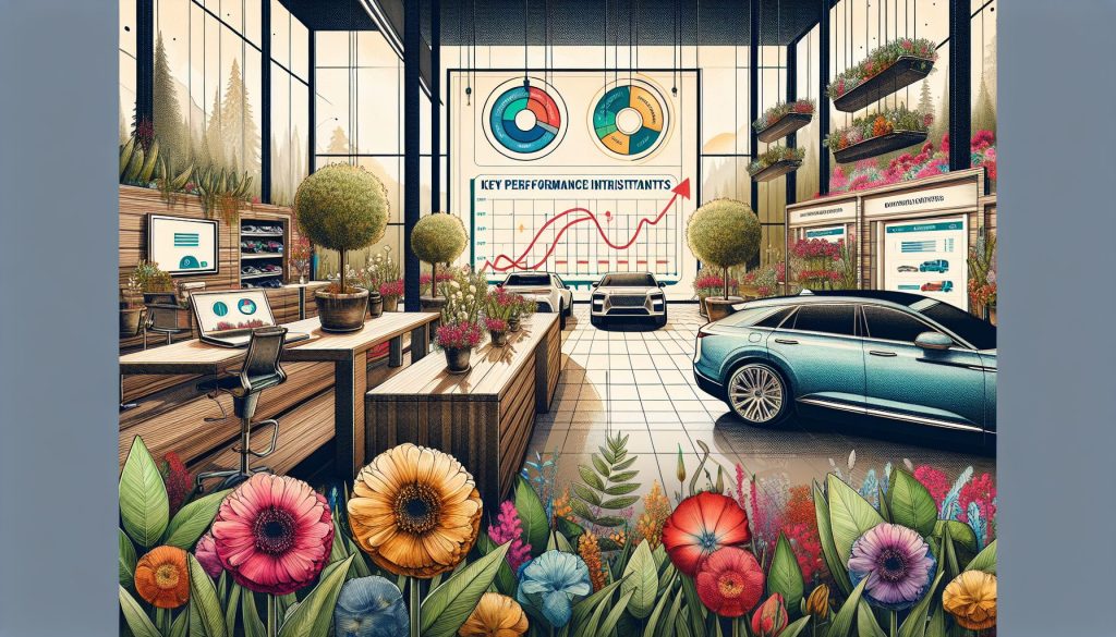 Зачем построить KPI для флористики премиальный автосалон — с упором на устойчивость, с учётом брендбука