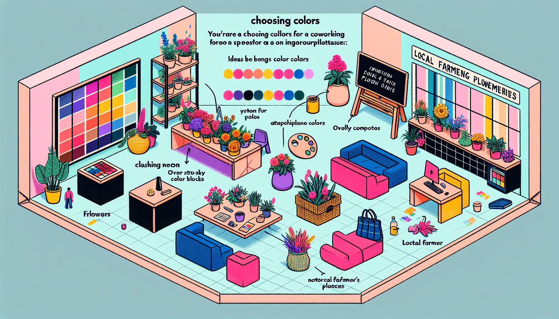 Типичные ошибки при выборе цветов