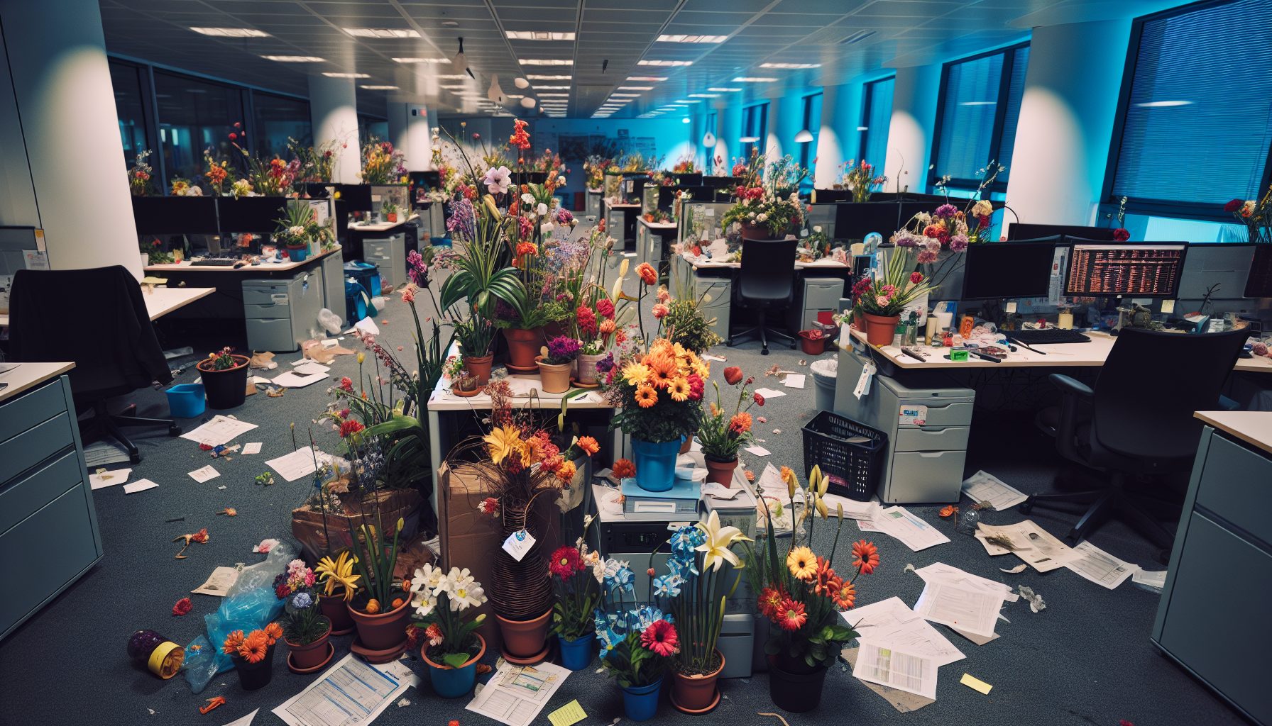 Типичные ошибки при оформлении офисного пространства цветами