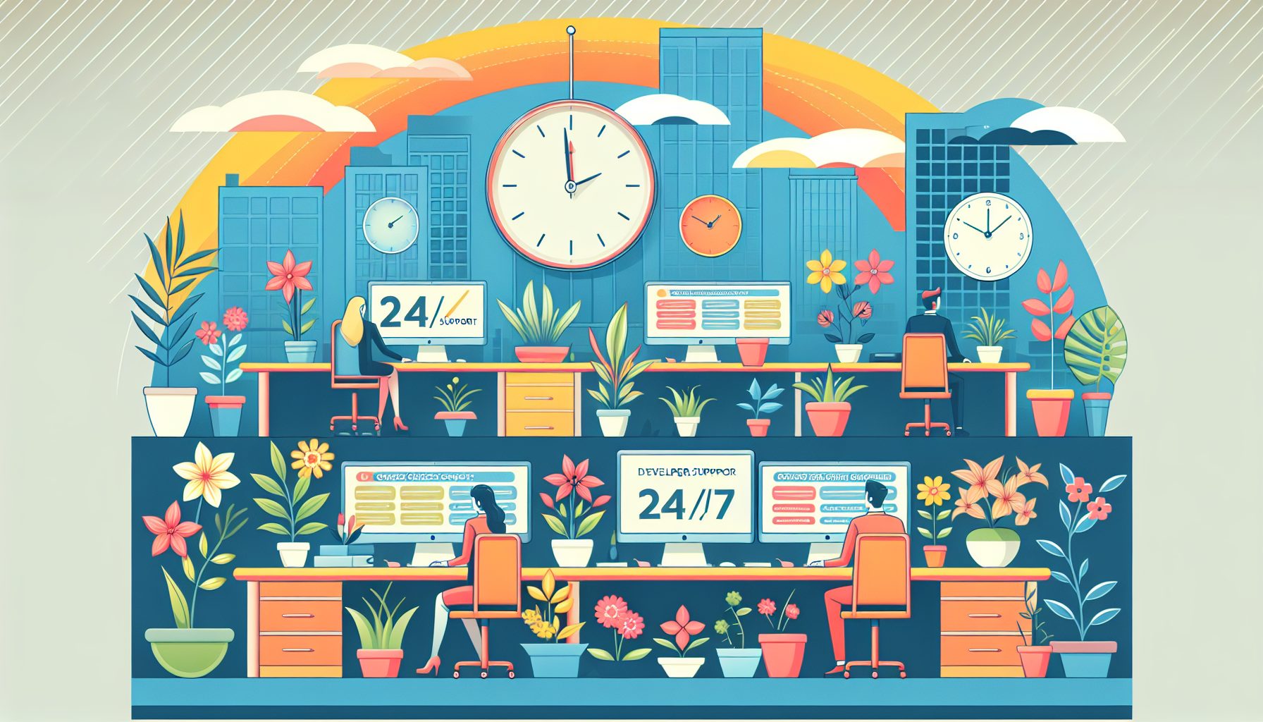 Круглосуточная поддержка: залог спокойствия