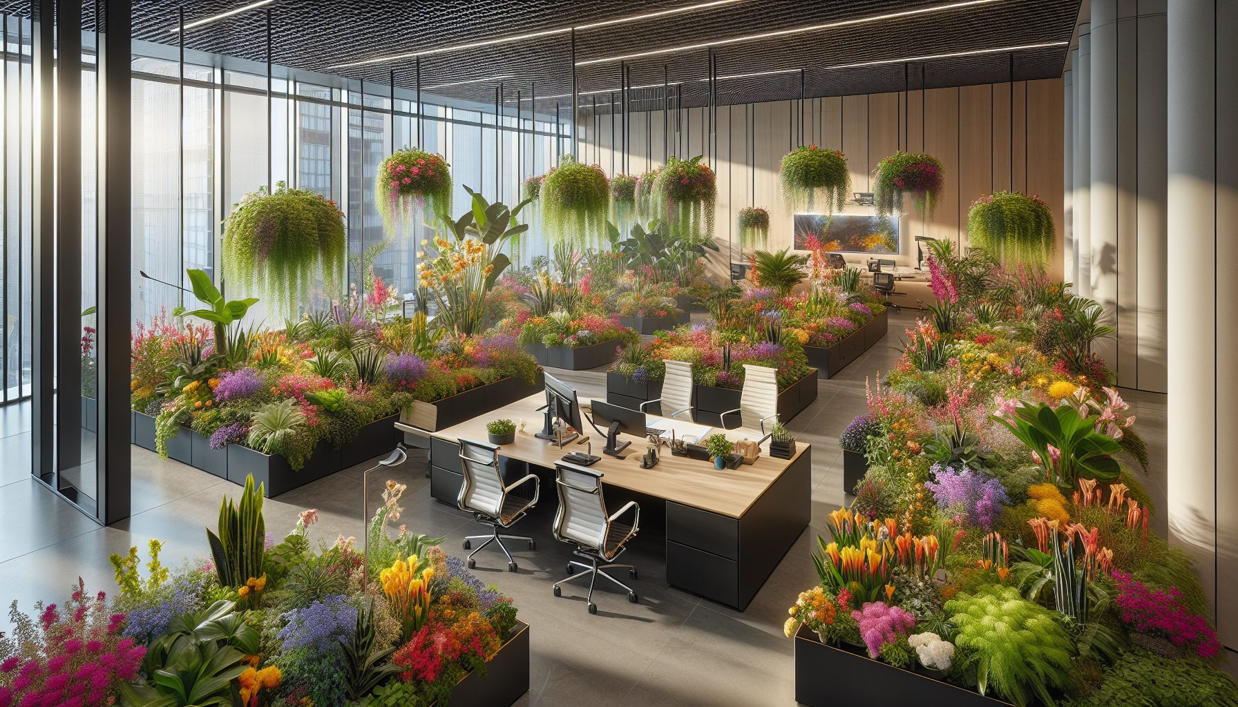 Почему цветы в офисе — не просто украшение