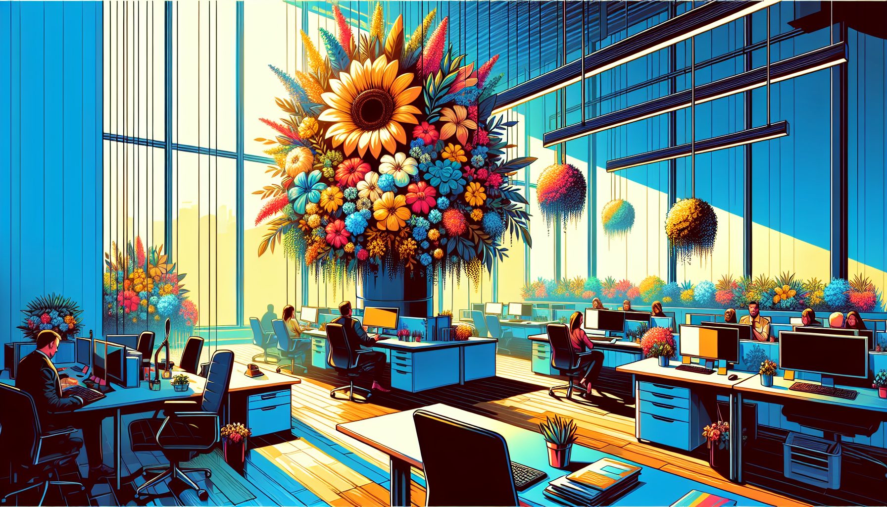 Почему цветы — важная часть офисной айдентики