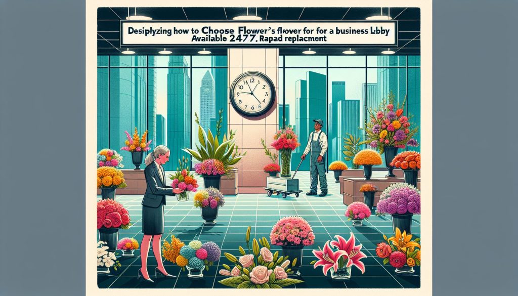 Разбор выбрать цветы для бизнес-лобби: при работе 24/7, с быстрой заменой