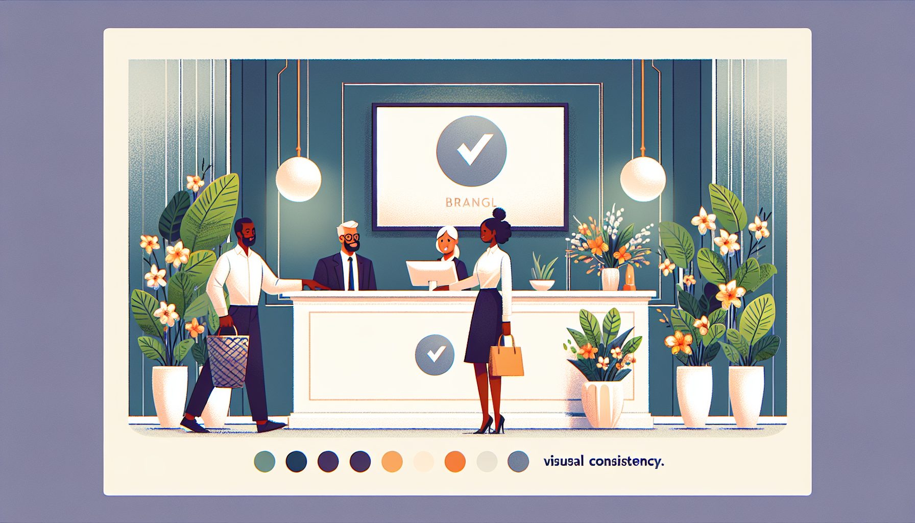 Ресепшен и бренд: визуальная согласованность