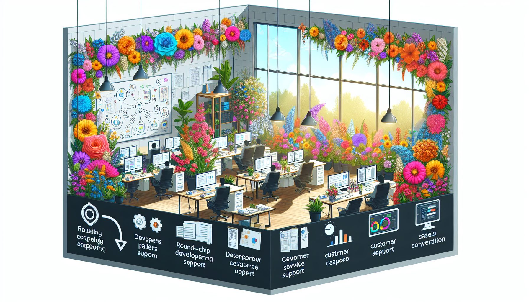 Как цветы влияют на команду и конверсию