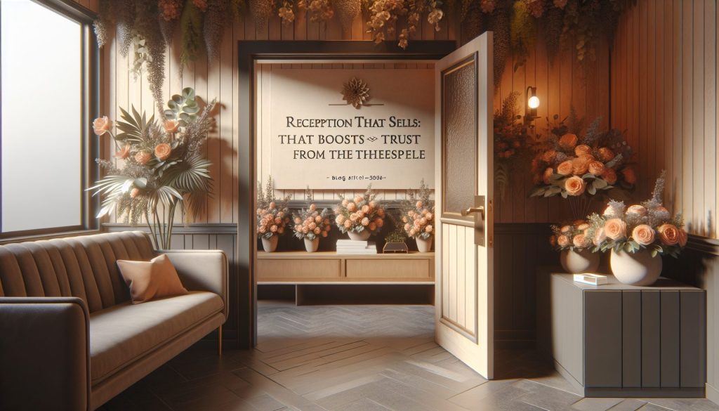 Ресепшен, который продаёт: цветочное оформление, увеличивающее доверие с порога
