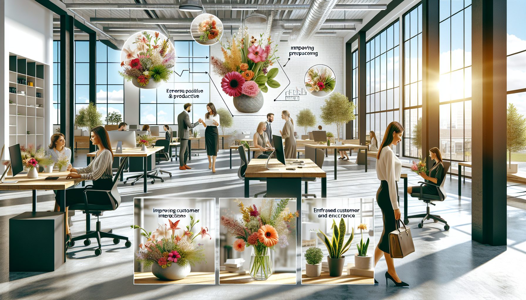Почему офис с цветами воспринимается иначе