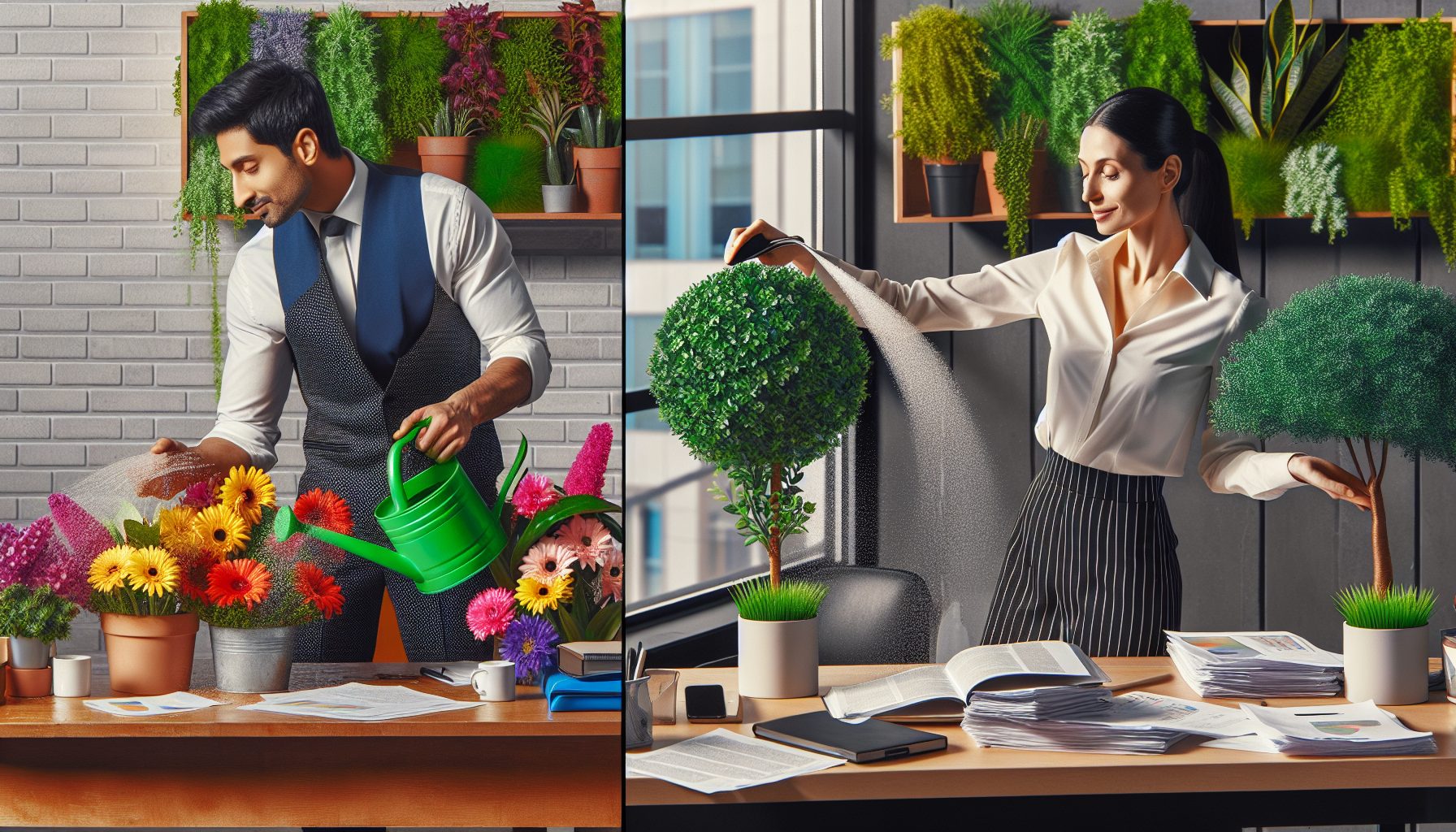 Обратная сторона: почему некоторые бизнесы выбирают искусственные растения