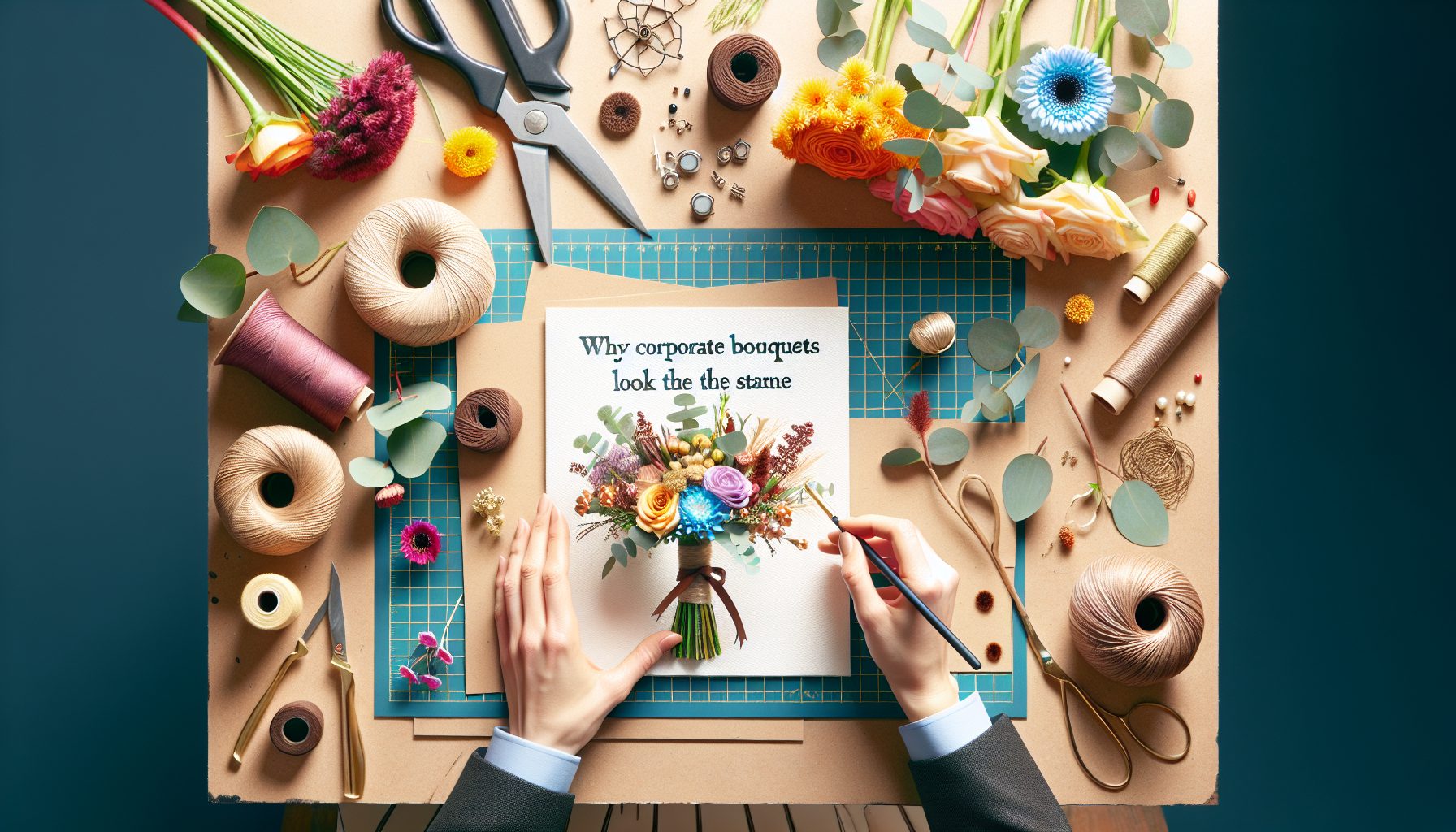 Мини-инструкция по созданию фирменного корпоративного букета