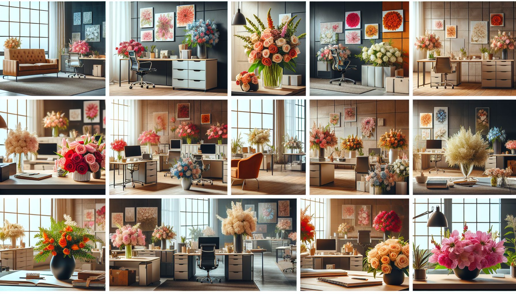 Цветочные сценарии для команд разных стилей