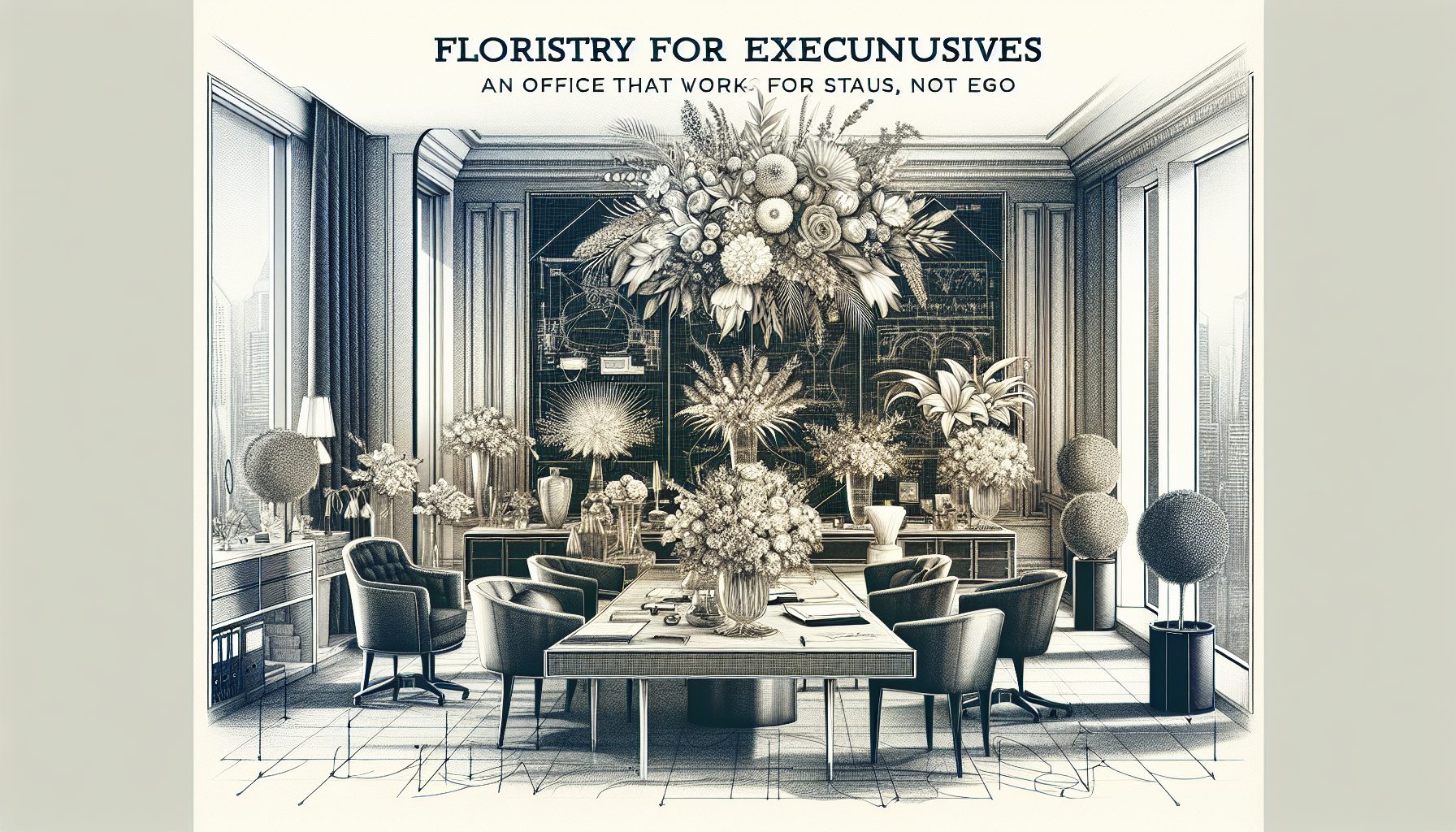 Цветы как часть имиджа, а не декора