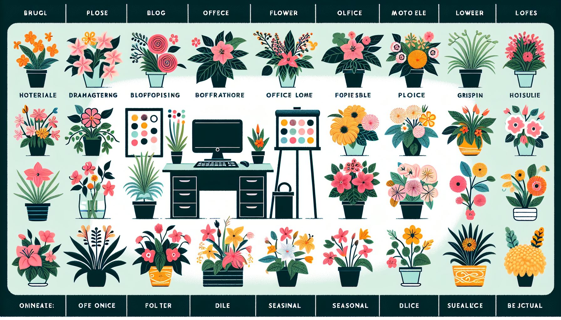 Немного о цветах в подарок и офисных композициях