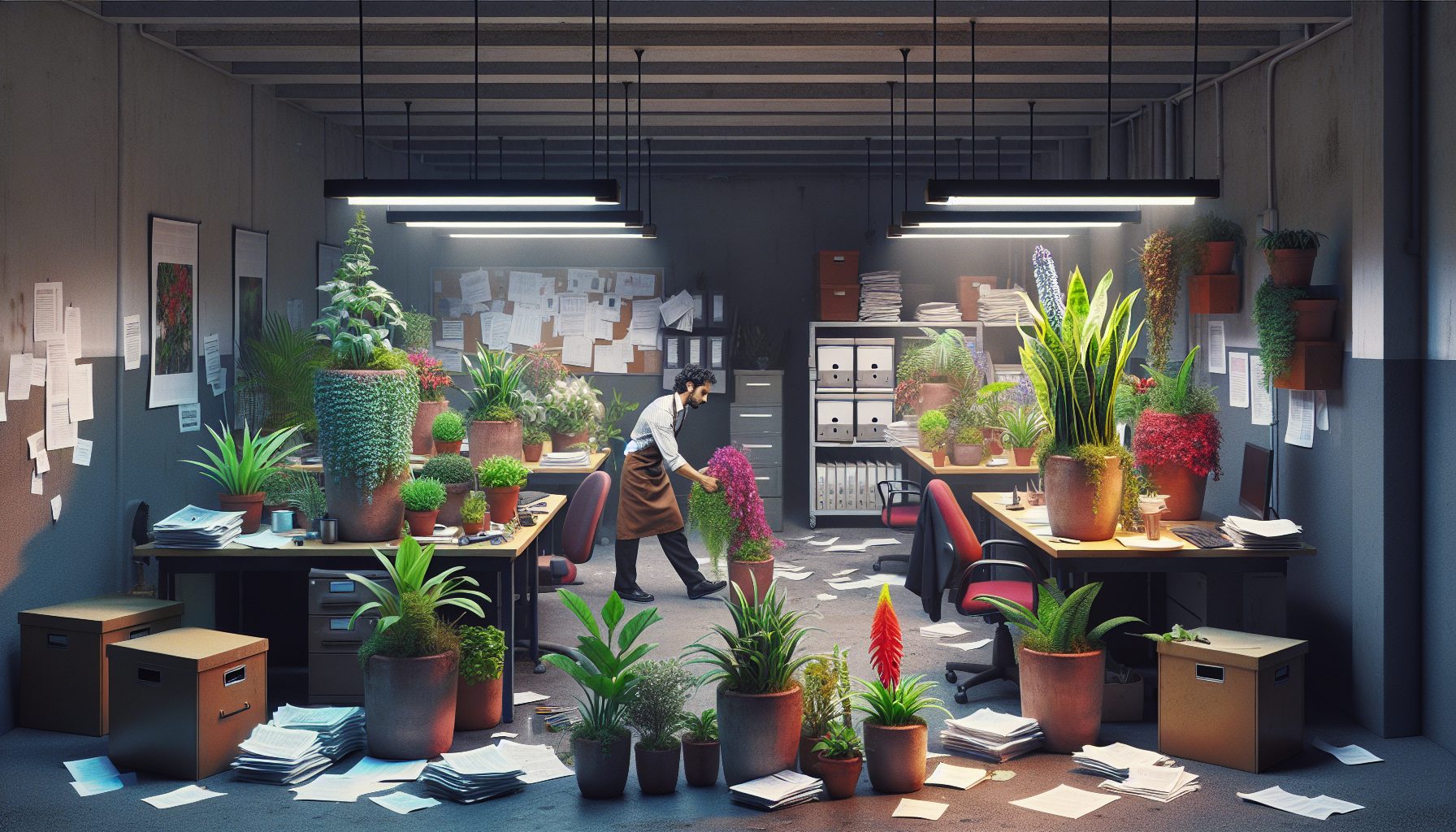 Когда офис теряет живость – пора задуматься о профессиональной флористике