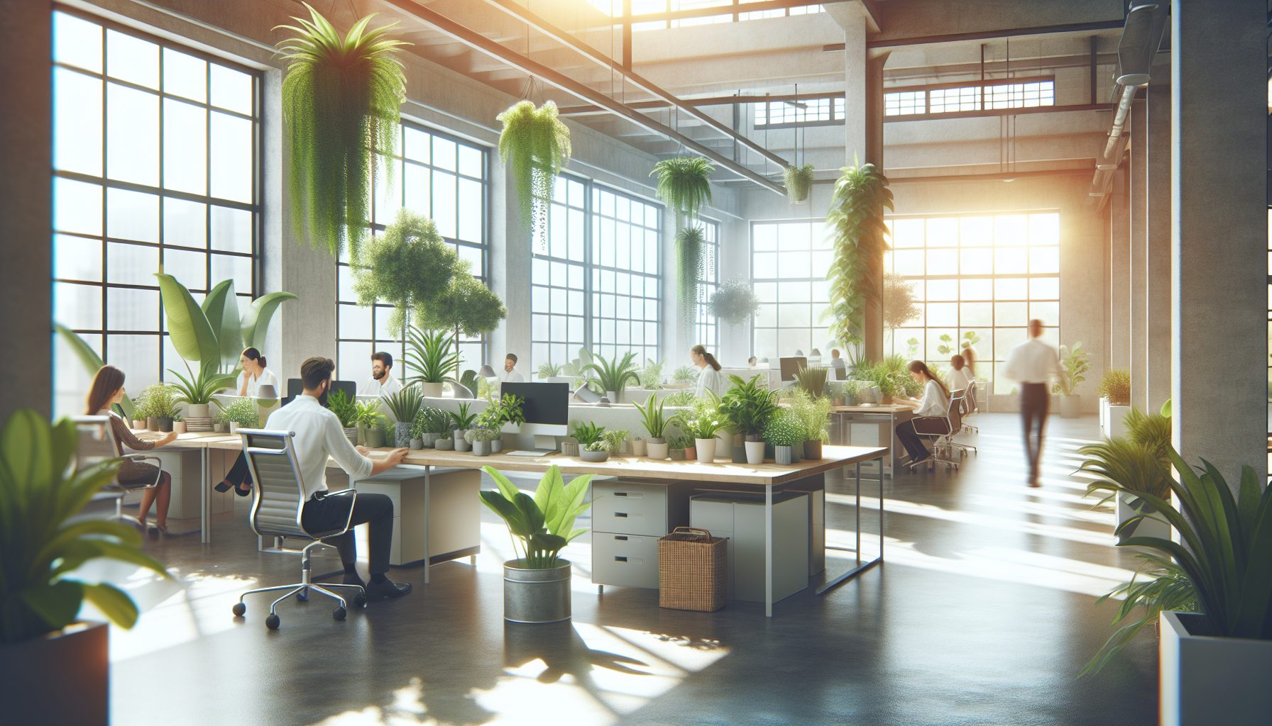 Зачем вообще цветы в open space