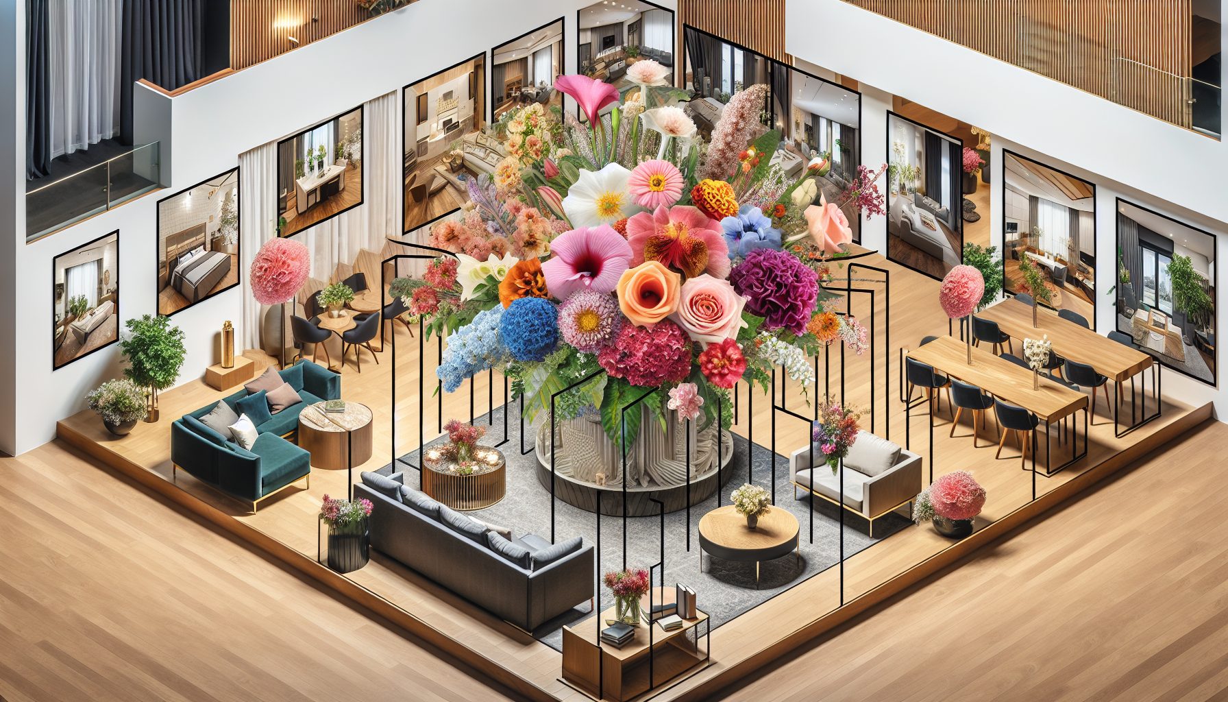 Где именно должны стоять цветы