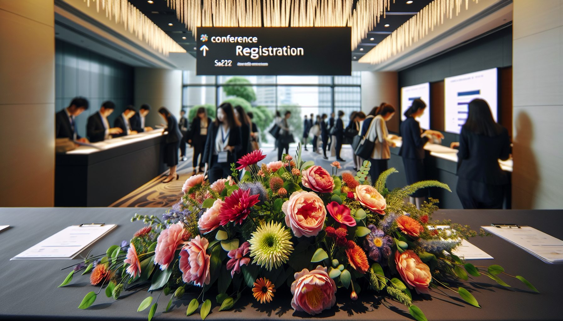 Почему цветы в зоне регистрации — не просто декор