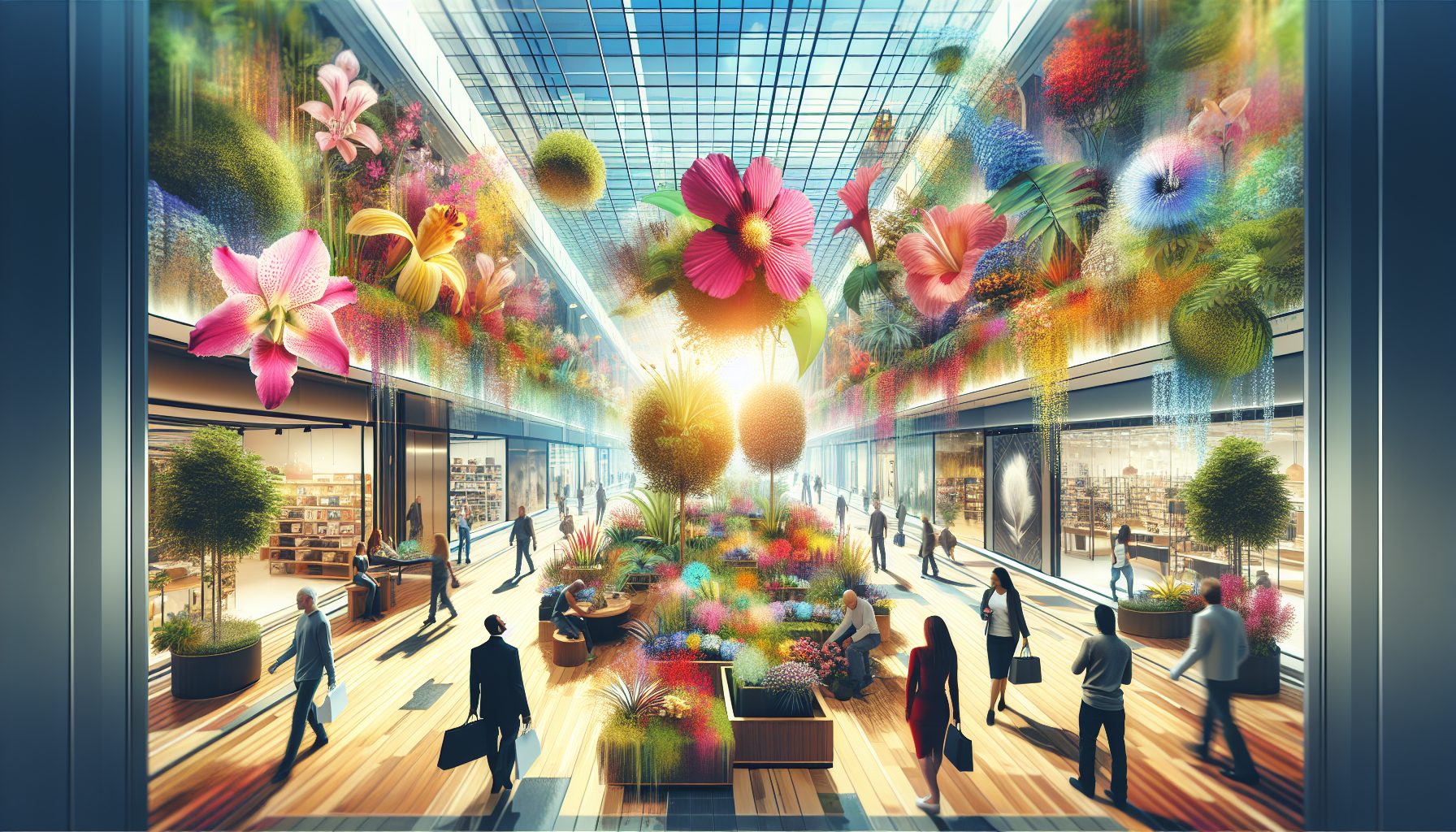 Почему торговые центры нуждаются в цветочном обновлении