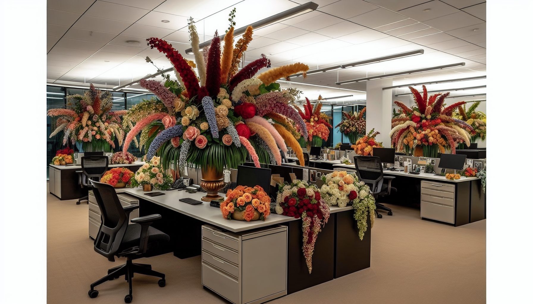 3. Дизайн остался в эпохе “люксовых букетов”