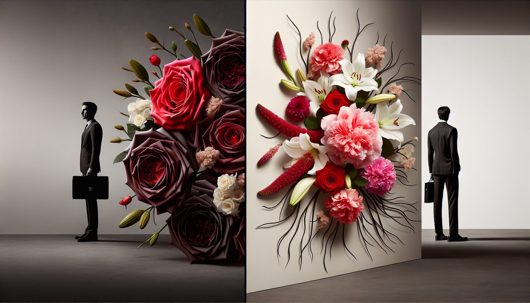 Романтический букет: противоположный полюс