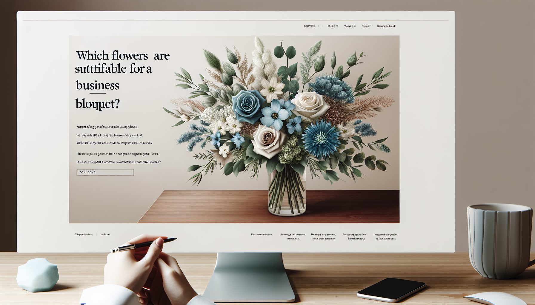 Какие цветы подходят для делового букета